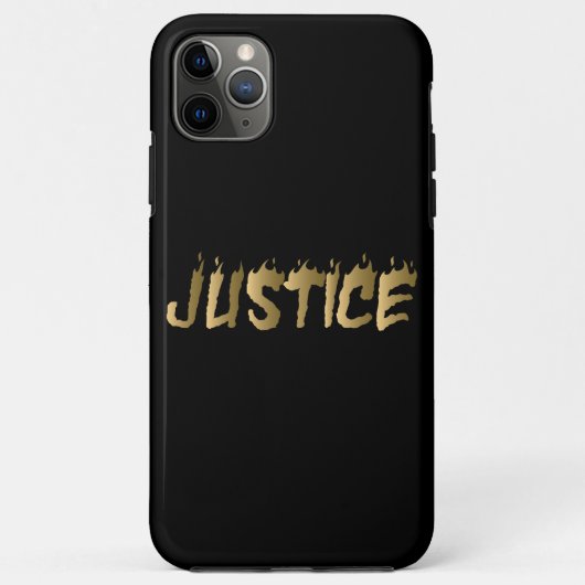 3カッコいいDジャスティスバーニング金ゴールドレタリング Case-Mate iPhoneケース (裏面)