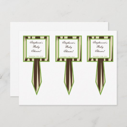 3カップケーキでジャカナ紫の動物を選ぶ インビテーションポストカード (正面/裏面)