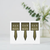 3カップケーキで茶色のお洒落ダブルバイクを選択 ポストカード (スタンド正面)