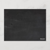 3カップケーキピックChalkboardモダンヴィンテージVictori ポストカード (裏面)