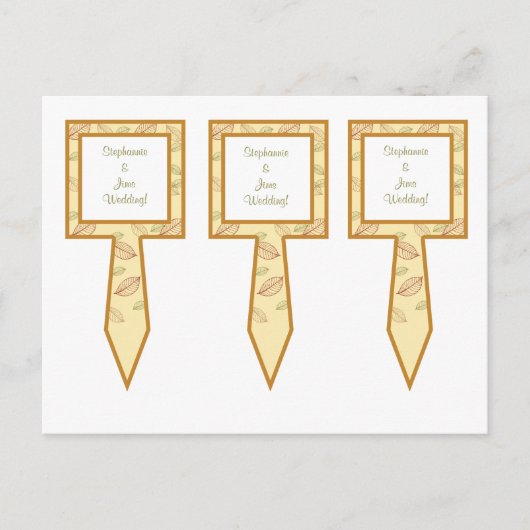 3カップケーキ選択紅葉 ポストカード (正面)