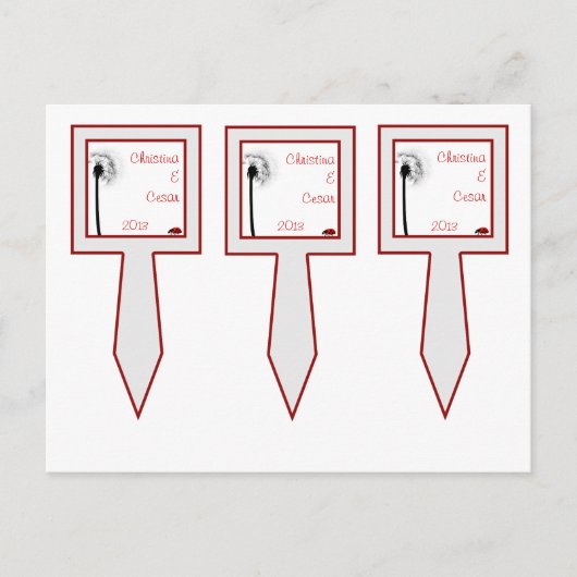 3カップケーキDandelion赤シルエットのレディーバグを選ぶ ポストカード (正面)