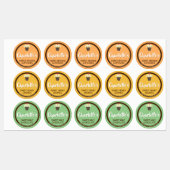 3カップケ違うーキキュートベーキングラベルメッセージカード ラベル (シート)