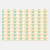 3カラフルの黄色のイースター卵パーティーセット ラッピングペーパーシート (正面3)