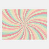 3カラフルの黄色のイースター卵パーティーセット ラッピングペーパーシート (正面2)