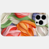 3カラフル-Dルックチューリップ花 Case-Mate iPhoneケース (裏面 (横))
