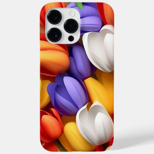 3カラフル-Dルックチューリップ花 Case-Mate iPhone 14 PRO MAXケース