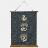 3キャンドルライトタペストリー織りモチーフのセット 吊り下げ型タペストリー (正面3)