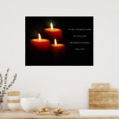 3キャンドル詩のポスター ポスター (キッチン)