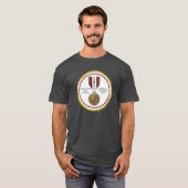 3キャンペーンスターアフガニスタン戦争退役軍人 Tシャツ (正面フル)