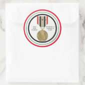 3キャンペーンスターイラク戦争退役軍人 ラウンドシール (バッグ)