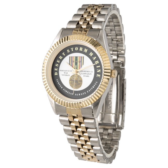 3キャンペーンスターズ砂漠の嵐マリンセミパーファイ 腕時計 (アングル)