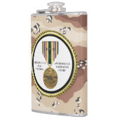 3キャンペーンスターペルシャ湾戦争退役軍人 フラスク (左)