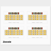 3キャンペーンスター付きイラク15ヶ月シール 長方形シール (シート)