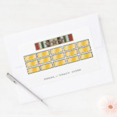 3キャンペーンスター付きイラク15ヶ月シール 長方形シール (封筒)