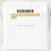 3キャンペーンスター付きイラク6ヶ月ステッカー 長方形シール (バッグ)