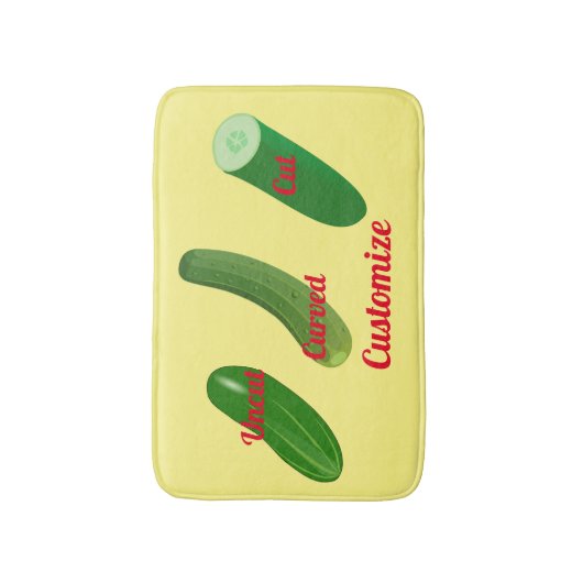 3キュウリThunder_Cove バスマット (正面縦)