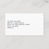 3キュートサボテンin花ポットおもしろいイラストレーション 名刺 (裏面)