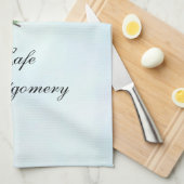 3キュートパステルカラフルウォーターカラー蝶 キッチンタオル (四つ折り)