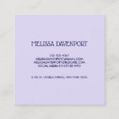 3キュートラマ顔イラストレーション スクエア名刺 (裏面)