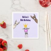 3キュートラマ顔漫画誕生日 スタンダードカクテルナプキン (インサイチュ)