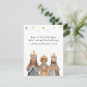 3キングスクリスマスカードまたは招待 招待状 (スタンド正面)