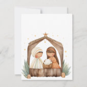 3キングスクリスマスカードまたは招待 招待状 (裏面)