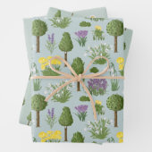 3ギフトラップのトピアリーガーデンセット ラッピングペーパーシート (インサイチュ)