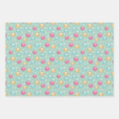 3ギフトラップシートセットメリー- Kitchsmas ラッピングペーパーシート (正面)