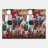 3クリスマスくるみ割りカラフルおわくるみ割り ラッピングペーパーシート (正面3)