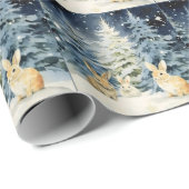 3クリスマスバニー ラッピングペーパー (ロールコーナー)