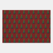 3クリスマス違うの冬のパターン ラッピングペーパーシート (正面2)