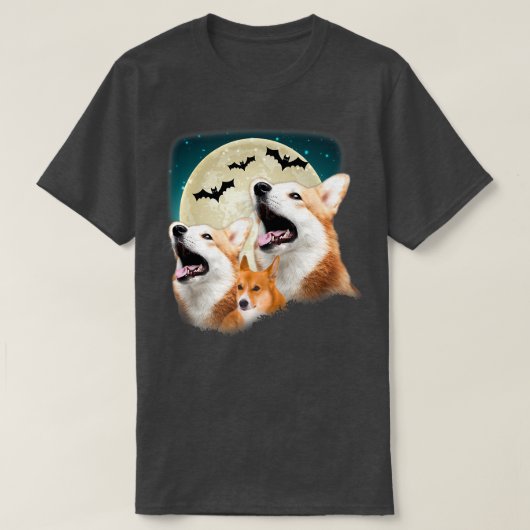 3コおもしろいルギハロウィーンとハロウィンムーン–115 Tシャツ (デザイン正面)