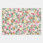 3コラージュコテージ壁紙Ephemeraシート ラッピングペーパーシート (正面3)