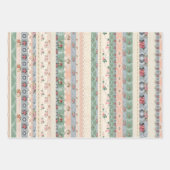 3コラージュコテージ壁紙Ephemeraシート ラッピングペーパーシート (正面)