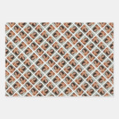 3サイズの写真違う3枚のファンキーデザイン ラッピングペーパーシート (正面2)