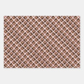 3サイズの写真違う3枚のファンキーデザイン ラッピングペーパーシート (正面)