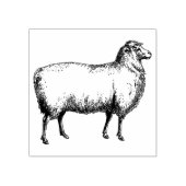 3サイズゴムスタンプアンティーク画像ヒツジ ラバースタンプ (インプリント)