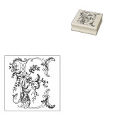 3サイズゴムスタンプモノグラムイニシャルレターE ラバースタンプ (押印)