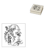 3サイズゴムスタンプモノグラムイニシャルレターQ ラバースタンプ (押印)