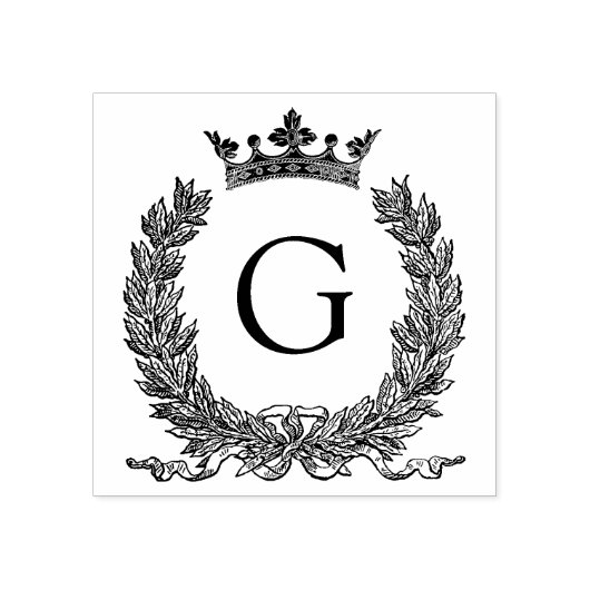 3サイズゴムスタンプモノグラムイニシャル文字G ラバースタンプ (インプリント)