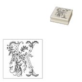 3サイズゴムスタンプモノグラムイニシャル文字K ラバースタンプ (押印)