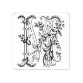 3サイズゴムスタンプモノグラムイニシャル文字M ラバースタンプ (インプリント)