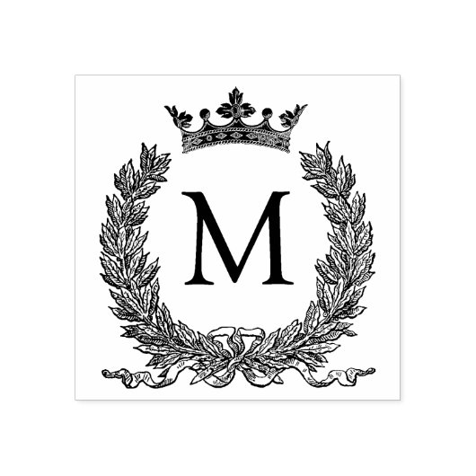 3サイズゴムスタンプモノグラムイニシャル文字M ラバースタンプ (インプリント)