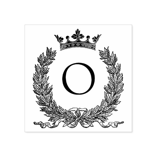 3サイズゴムスタンプモノグラムイニシャル文字O ラバースタンプ (インプリント)