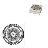 3サイズゴム印アンティーク星印 ラバースタンプ (押印)