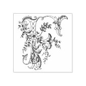 3サイズゴム印モノグラムイニシャル文字F ラバースタンプ (インプリント)