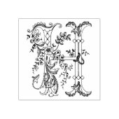 3サイズゴム印モノグラムイニシャル文字H ラバースタンプ (インプリント)