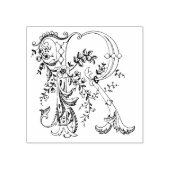 3サイズゴム印モノグラムイニシャル文字R ラバースタンプ (インプリント)