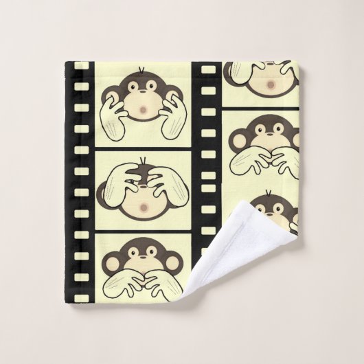 3サル バスタオルセット (ウォッシュタオル)